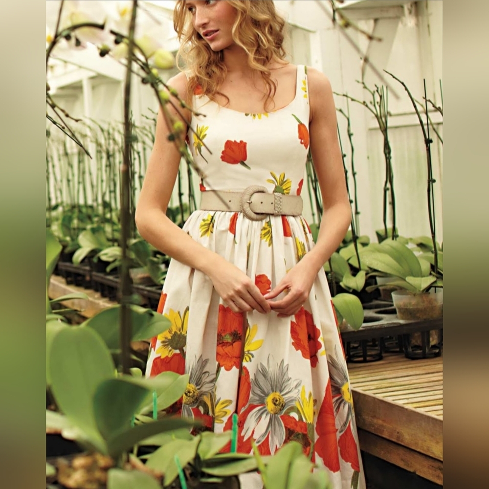 Anthropologie Moulinette Soeurs Homegrown Popoies Floral Mini Dresz Size 0